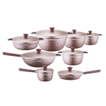 سرویس قابلمه 16پارچه چدن طرح الماسی عرشیا CO110-3302