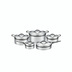 سرویس قابلمه استیل تیتانیوم ۱۰ پارچه عرشیا مدل SS762-3041