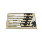 سرویس چاقوی استیل دسته مشکی ۳۲ پارچه عرشیا مدل K50-2924 - تصویر 3