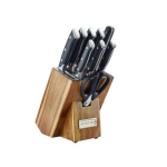 سرویس کارد ۱۰ تکه عرشیا مدل K118-3094 با پایه چوبی