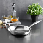 ماهی تابه تک دسته بدون درب استیل 30 سانتی عرشیا SS160-3568 - Image 11