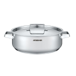 ماهیتابه دو دسته 26 سانت استیل عرشیا مدل SS768-3669