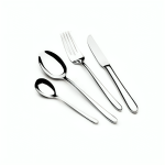 سرویس قاشق و چنگال استیل عرشیا ۴۸ پارچه نقره‌ای مدل TM1401S-2819