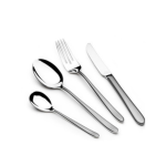 سرویس قاشق و چنگال استیل مات نقره‌ای ۴۸ پارچه عرشیا مدل TM1401M-2820