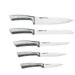 سرویس کارد و چاقو 10 تکه عرشیا مدل KS272-3942 با پایه چوبی - تصویر 2