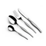 ست قاشق و چنگال عرشیا ۱۲ پارچه نقره‌ای مدل TM145S-908