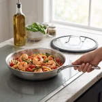 تابه استیل سه لایه عرشیا سایز ۲۶ مدل SS194-3964 - تصویر 4
