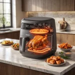 سرخ کن بدون روغن عرشیا ۸ لیتری دو المنت مدل AF478-3910 - تصویر 3