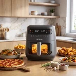 سرخ کن بدون روغن عرشیا ۸ لیتری دو المنت مدل AF478-3910 - تصویر 4