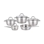 سرویس قابلمه 9 پارچه استیل عرشیا مدل SS180-3869